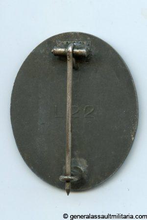 Wound badge in silver - L/22 Glaser & Sohn, Dresden