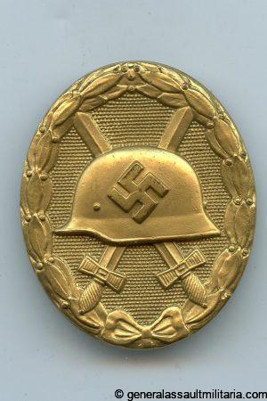 Wound badge in gold + case - Hauptmünzamt, Wien