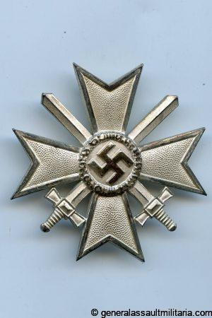 War merit cross with swords first class + case - Julius Bauer & Söhne, Zella Mehlis