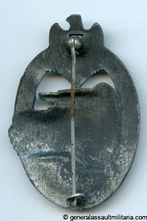 Panzer assault badge in silver - Rudolf Karneth, Gablonz