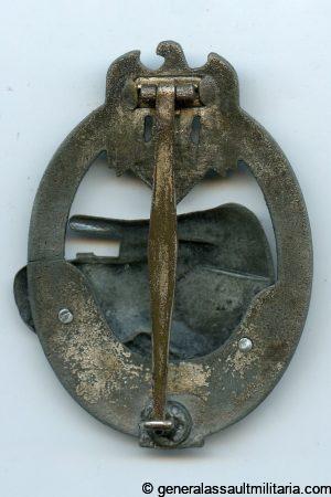 Numbered panzer assault badge 50 in silver - Josef Felix & Söhne, Gablonz