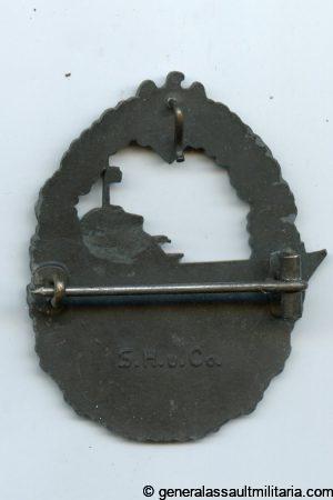 Kriegsmarine destroyer badge - Sohni Heubach & Co, Idar Oberstein