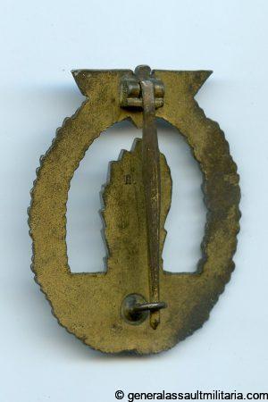 Kriegsmarine minesweeper badge - Rudolf Karneth, Gablonz