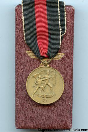 Sudetenland annexation medal + case