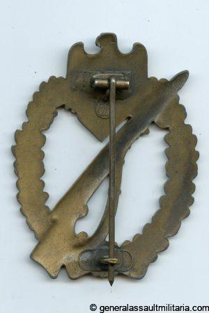 Infantry assault badge in bronze - Fritz Zimmermann, Stuttgart