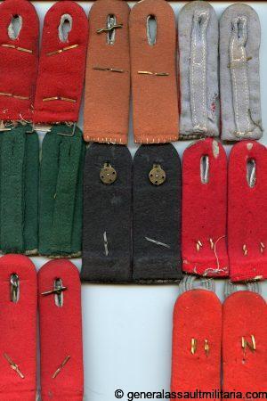 8 pair of shoulder boards