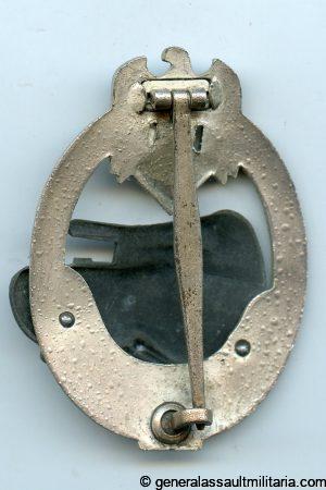 Panzer assault badge 25 in silver – Josef Felix & Söhne, Gablonz
