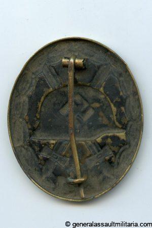 Wound badge in black - Unmarked