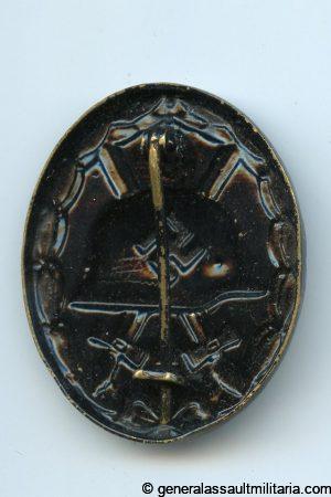 Wound badge in black - Unknown maker