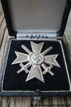 War merit cross with swords first class + case - MM65 K&Q