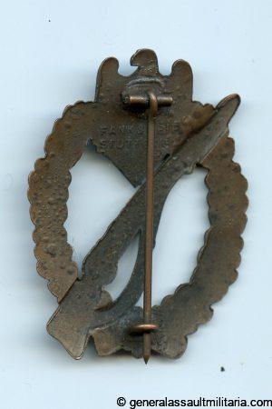 Infantry assault badge in Bronze - Frank & Reif, Stuttgart