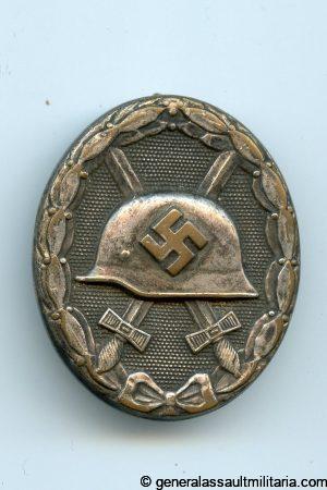 Wound badge in silver – Gustav Brehmer, Markneukrichern