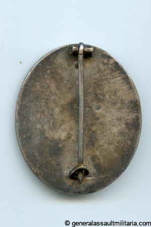 Wound badge in silver – Gustav Brehmer, Markneukrichern