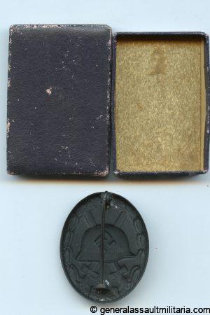 Wound badge in black + LDO box – L/16 Steinhauer & Lück, Lüdenscheid