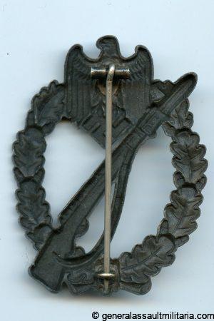 Infantry assault badge in silver - Gustav Brehmer, Markneukirchen