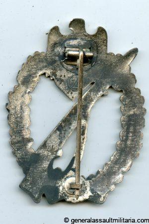 Infantry assault badge in silver - Fritz Zimmermann, Stuttgart