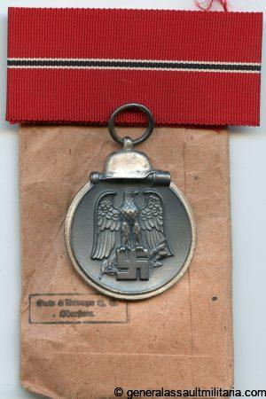 Ost medal + Packet - Klein & Quenzer, Idar Oberstein