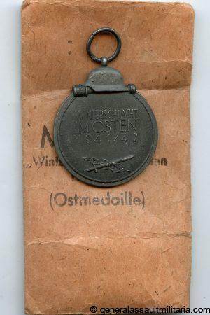 Ost medal + packet - Richard Simm & Söhne, Gablonz