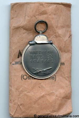 Ost medal + Packet - Klein & Quenzer, Idar Oberstein