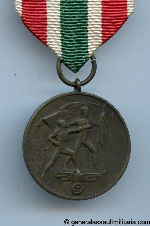 Memel commemorative medal - Unknown maker straight G 'type 7'