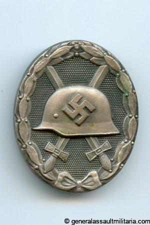 Wound badge in silver - MM11 Wilhelm Deumer, Lüdenscheid