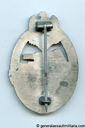 Panzer assault badge in silver - Alois Rettenmaier, Schwäbisch Gmünd