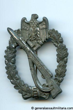 Infantry assault badge in silver - Metall & Kunstoff 7, Gablonz