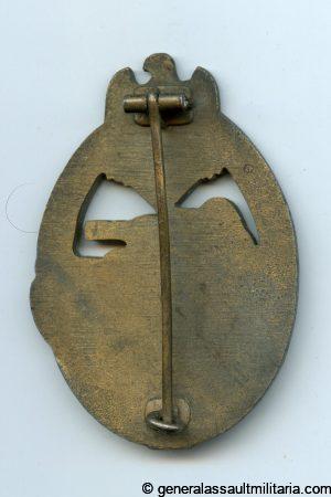 Panzer assault badge in bronze - A. Rettenmaier, Schwäbisch Gmünd