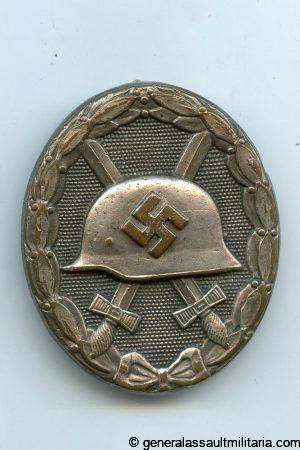 Wound badge in silver - Gustav Brehmer, Markneukirchen