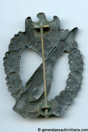 Infantry assault badge in silver - E.F. Wiedmann, Frankfurt am Main