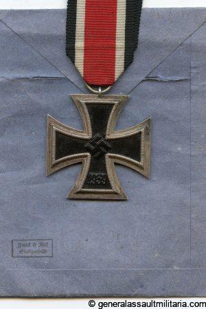 Iron cross second class + packet - Frank & Reif, Stuttgart