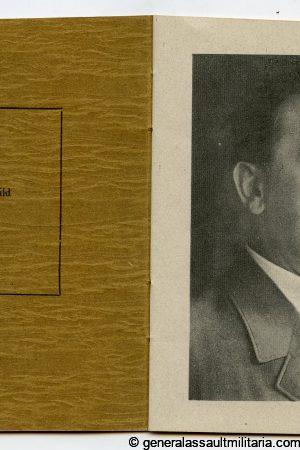 Volkssturm soldbuch to Johann Polie