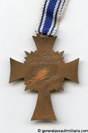 Mothers cross in bronze