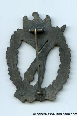 Infantry assault badge in silver - E.F. Wiedmann, Frankfurt