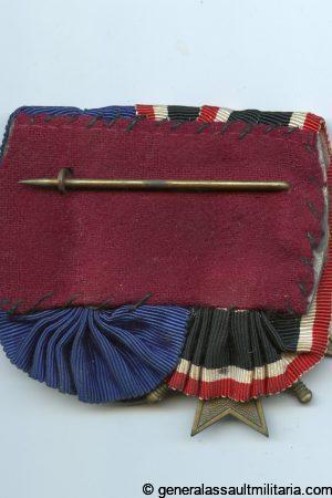 2 piece medal bar with KVK2 and RAD service medal