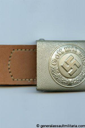 Police buckle with tab - E.F. Wiedmann, Frankfurt
