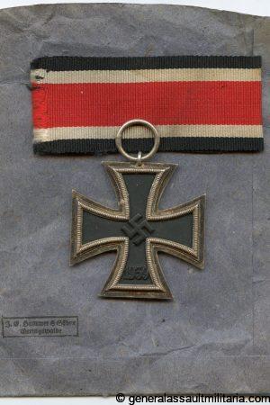 Iron cross second class + packet - J.E. Hammer & Söhne, Geringswald