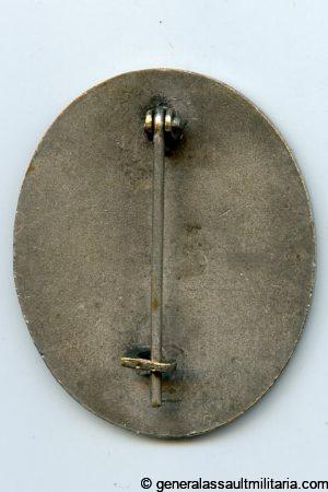 Wound badge in silver - Deschler & Sohn, München