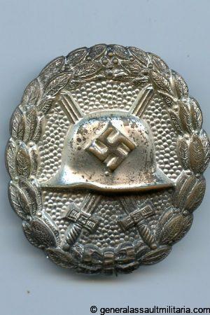 1st pattern wound badge in silver - Otto Schickle, Pforzheim