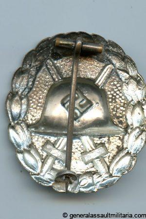 1st pattern wound badge in silver - Otto Schickle, Pforzheim