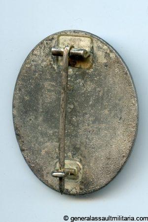 Wound badge in silver - Carl Wild, Hamburg
