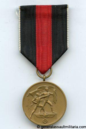 udetenland annexation medal + case - Paul Meybauer, Berlin