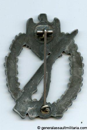 Infantry assault badge in silver - Fritz Zimmermann, Stuttgart