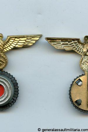 Kriegsmarine NCO cap eagle with attached cockade