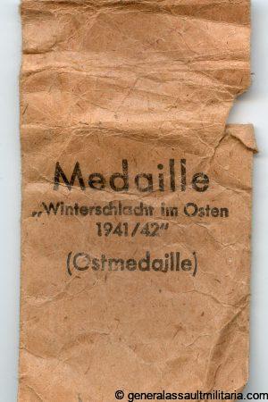 Ost medal + packet - B.H. Mayer, Pforzheim