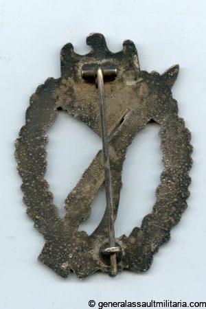 Infantry assault badge in silver - E.F. Wiedmann, Frankfurt