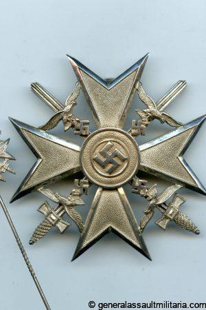 Spanish cross in silver 835 - Wilhelm Deumer, Lüdenscheid