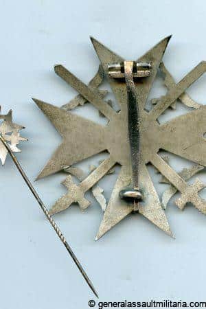 Spanish cross in silver 835 - Wilhelm Deumer, Lüdenscheid