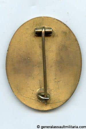 Wound badge in gold - Deschler & Sohn, München