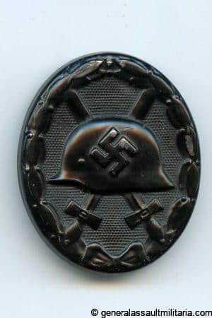 Wound badge in black - MM107 Carl Wild, Hamburg